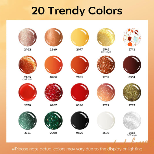 modelones color swatch fan of 20 seasonal shades for easy selection