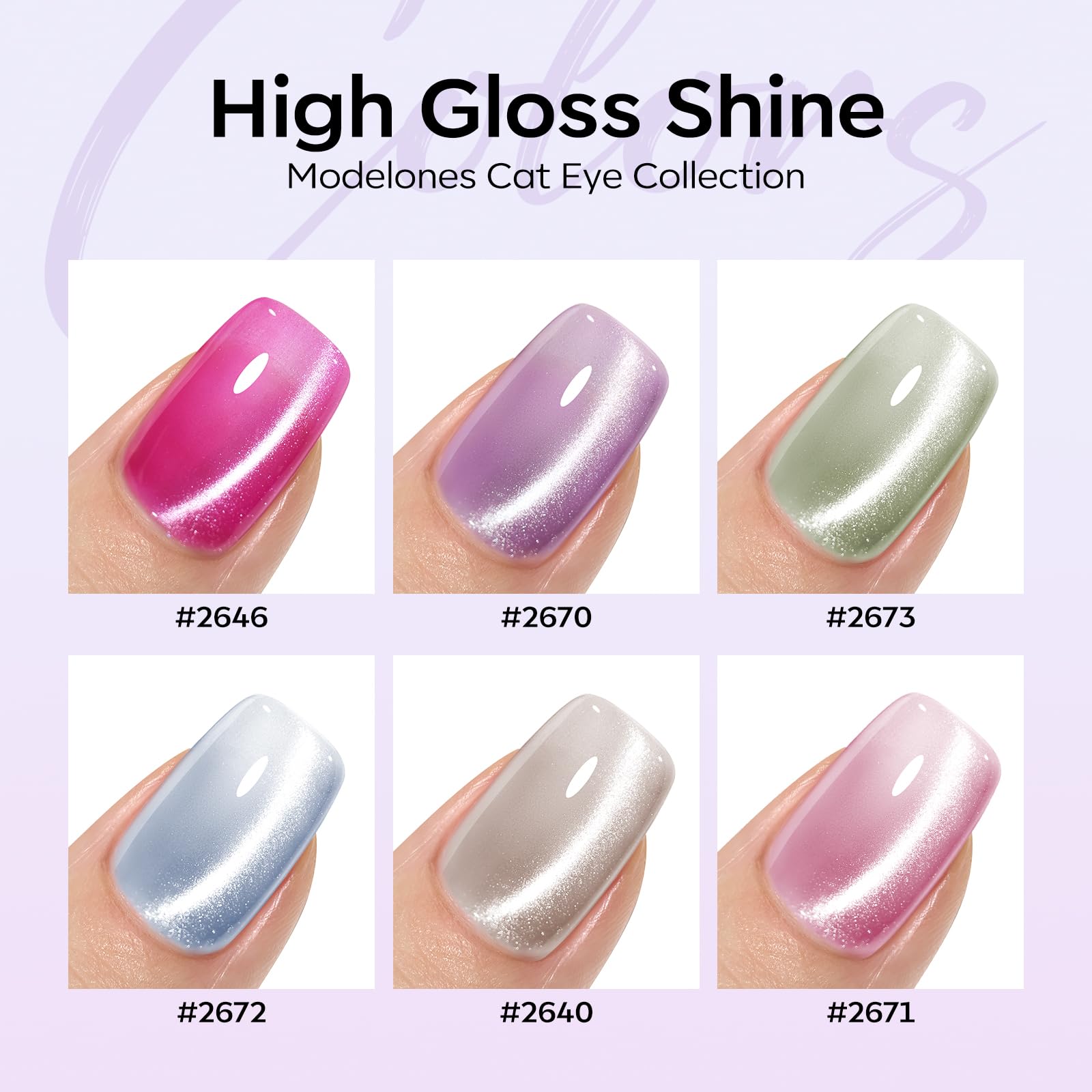 modelones color window close-up on bottle showing exact shade for easier choice