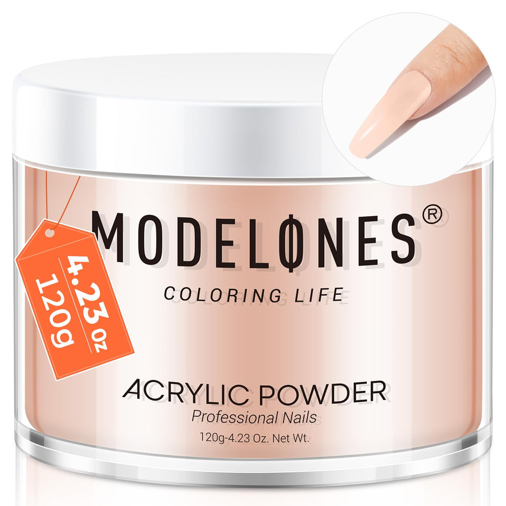 modelones cover nude jar front view showing the 4.23oz supply and professional finish