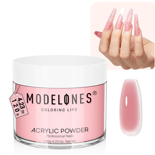 modelones jar front showing cover pink powder and large capacity benefit