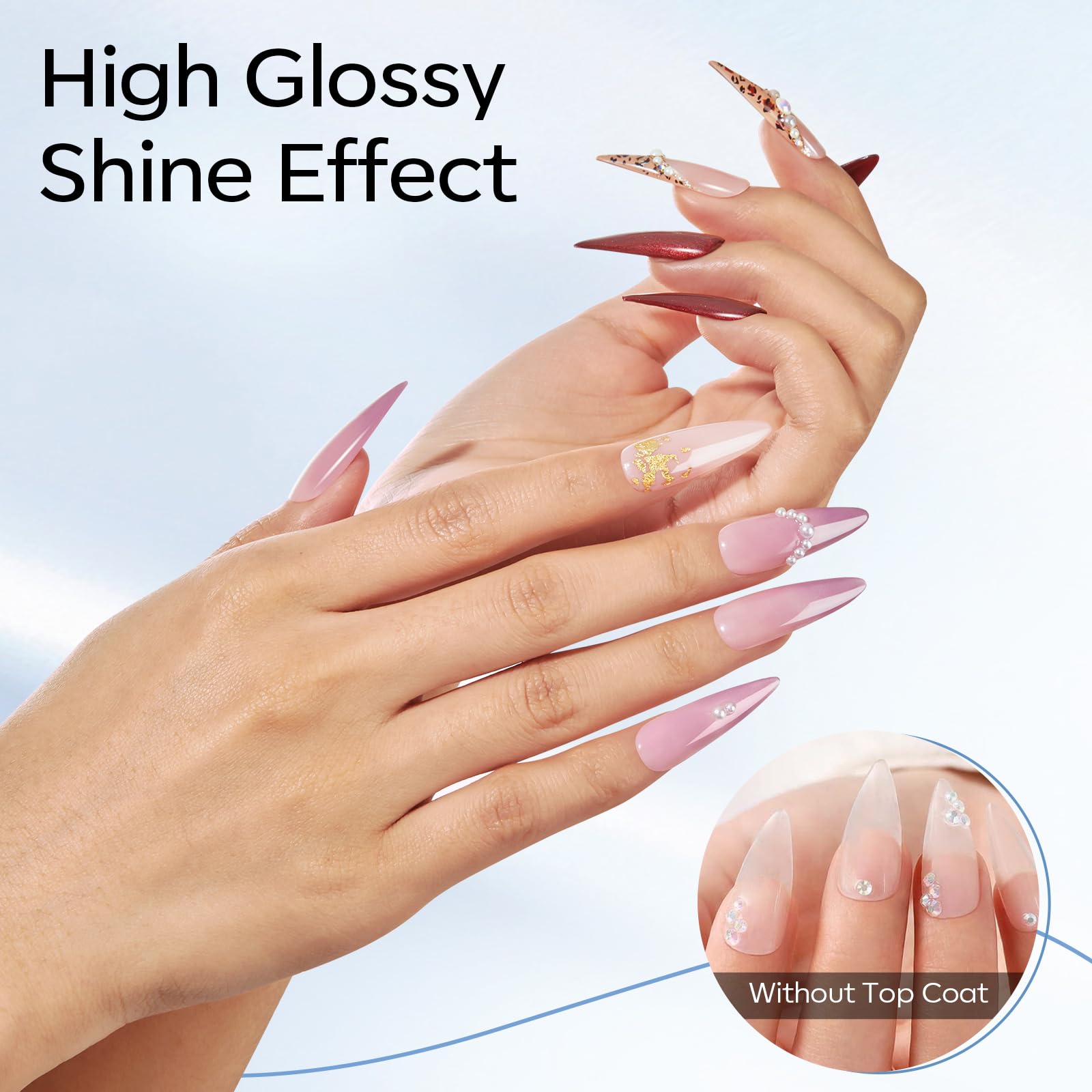 modelones finished manicured hand showing high-gloss durable finish