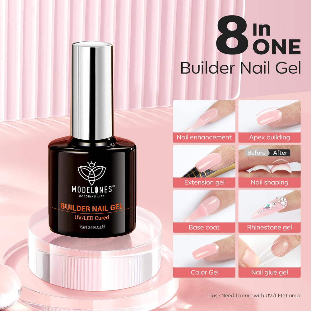 modelones cured nail showing strong apex and durable finish