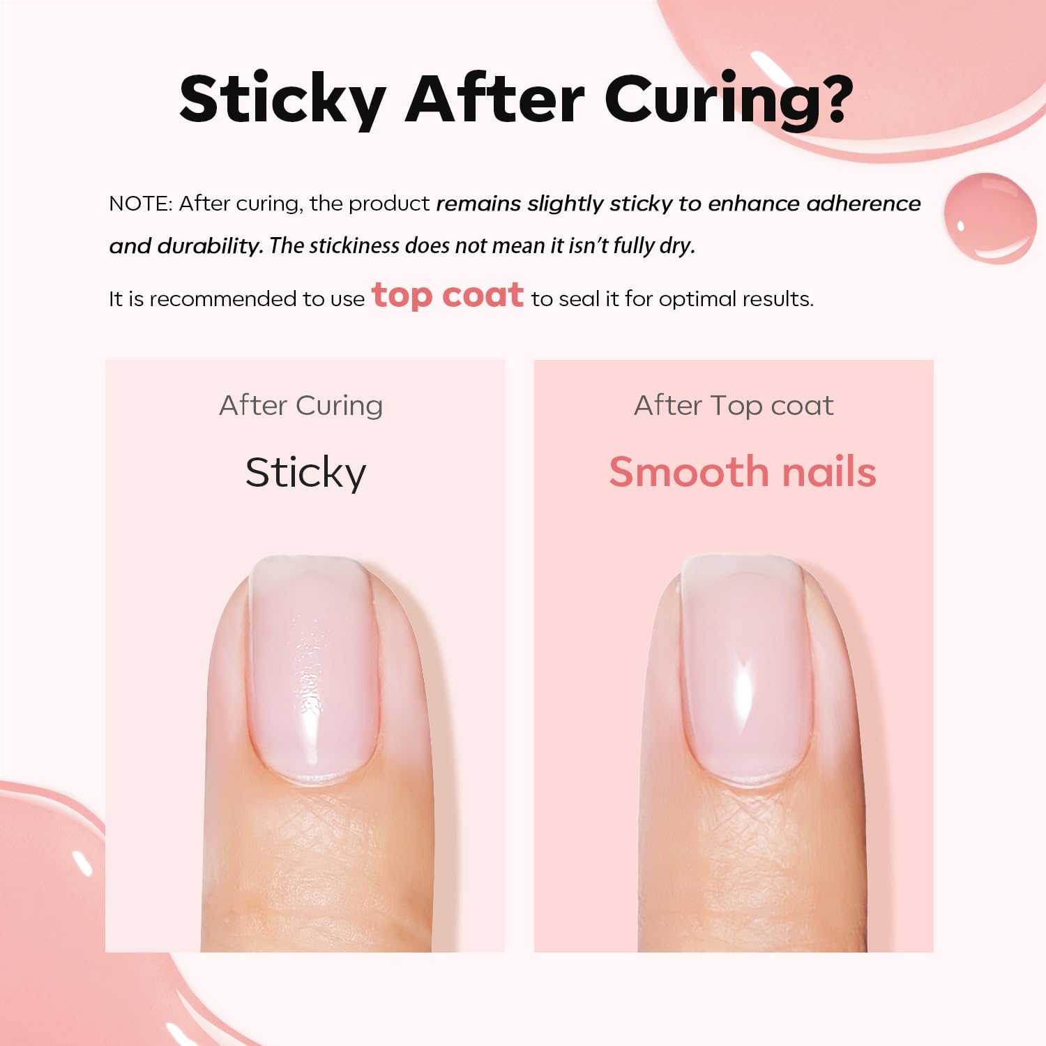 modelones cured nail with glossy topcoat demonstrating durable shiny finish