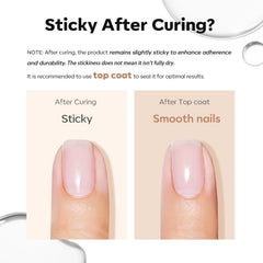 modelones cured nails glossy finish showing durable shine and long-lasting wear