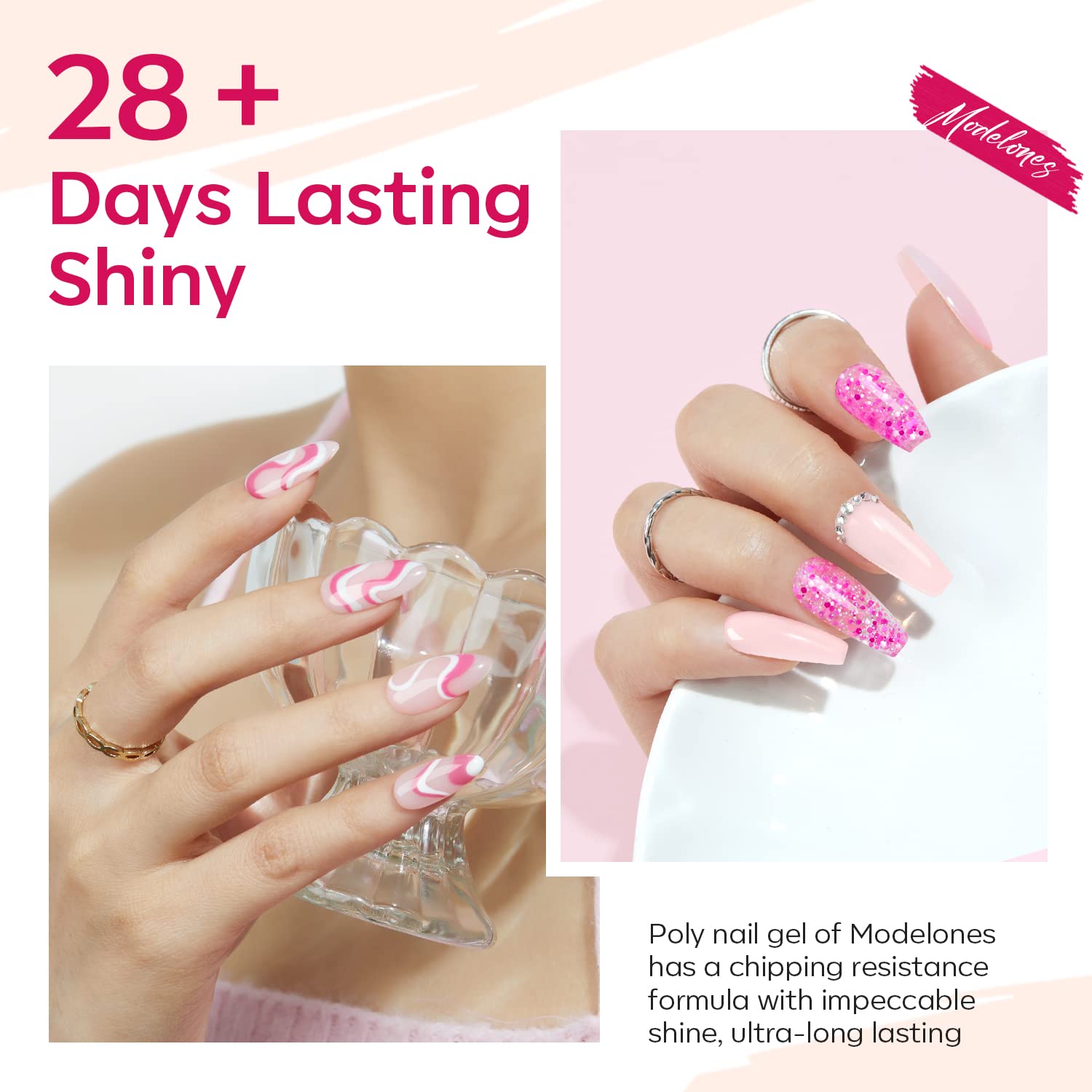 modelones cured nails in soft sunlight showcasing durable salon finish