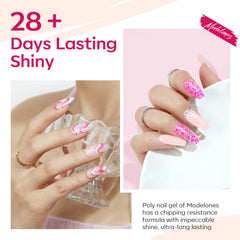 modelones cured nails in soft sunlight showcasing durable salon finish