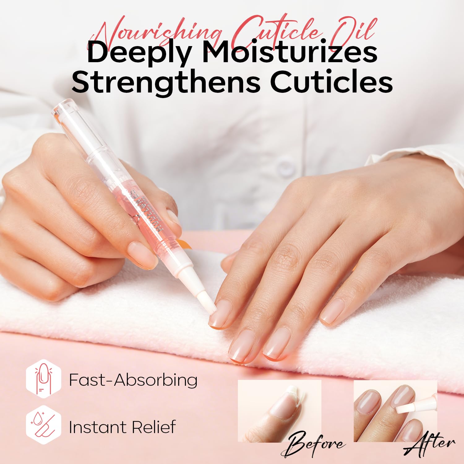 modelones cuticle oil pen detail nourishing vitamins for hydrated cuticles