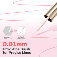 modelones intricate floral nail art made with liner for detailed accents