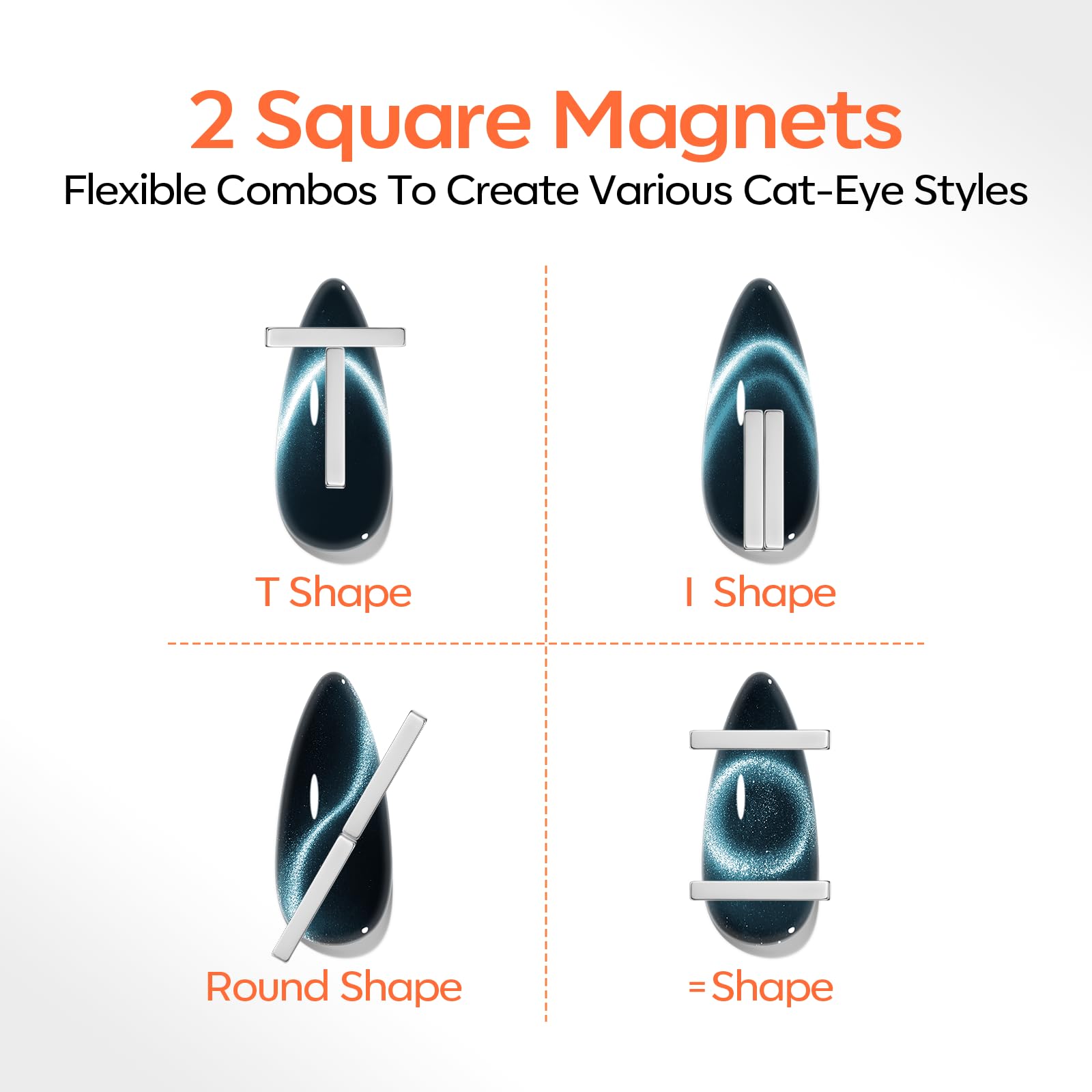 modelones double-headed magnetic wand close-up, precise control benefit