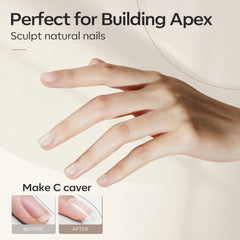 modelones extension demo attaching false tip with builder gel