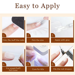 modelones finished long coffin nails in lifestyle scene for salon-style look benefit