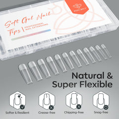 modelones finished long square manicure ideal for events