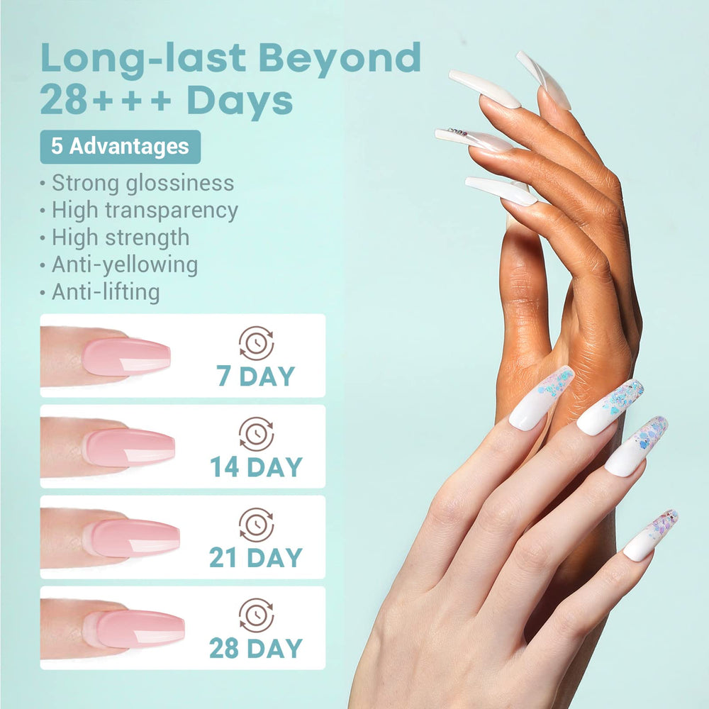 modelones french tip before and after showcasing crisp white finish benefit