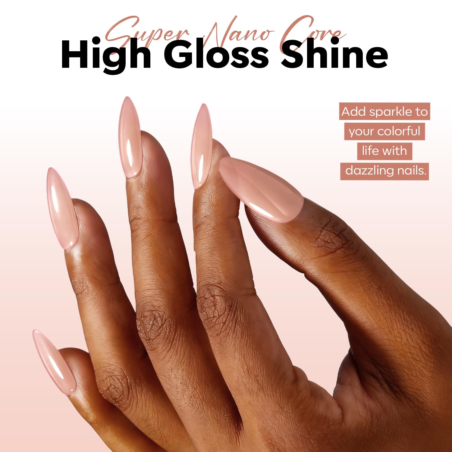 modelones french tip demo on nail tips illustrating a soft natural French base