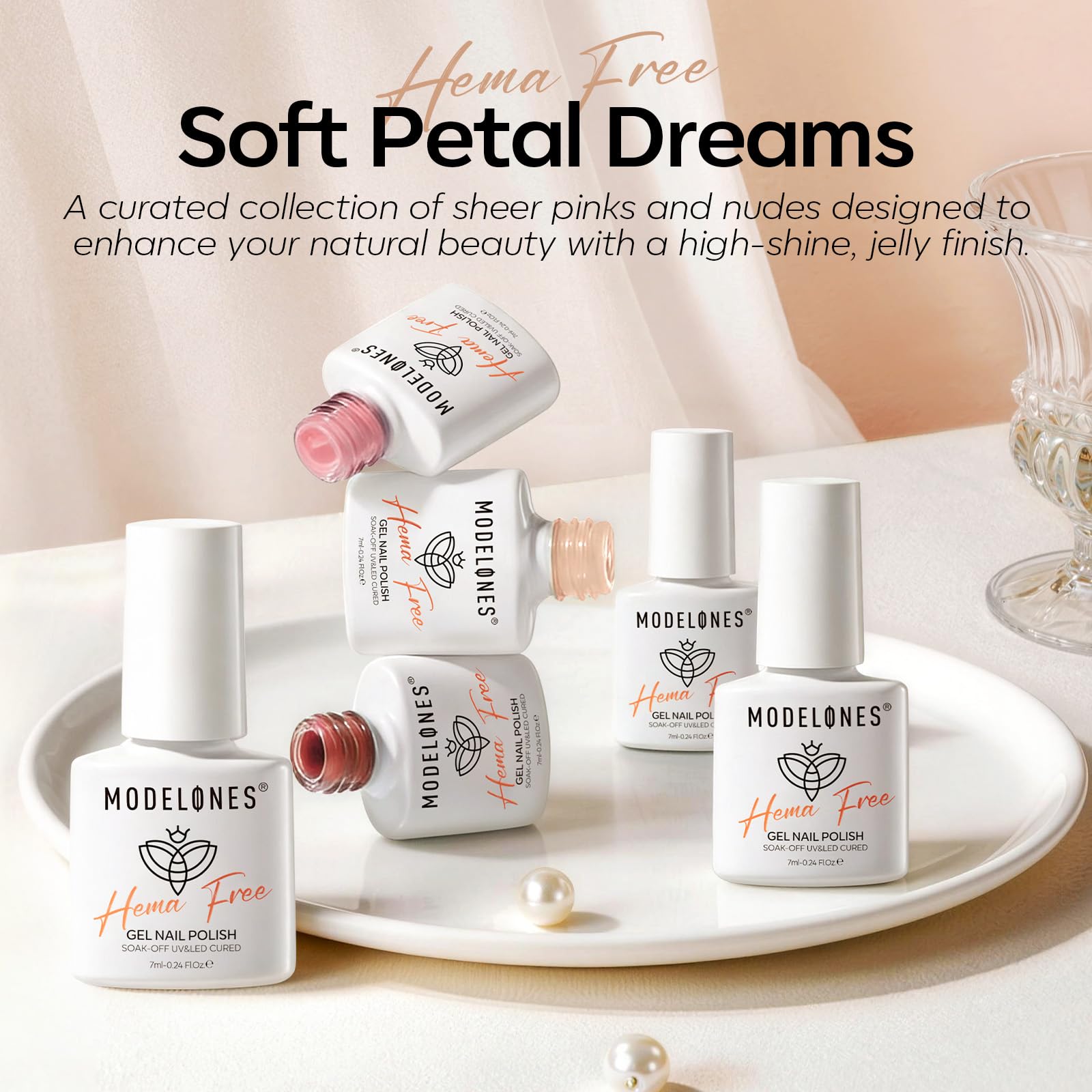 modelones French tip demo on nails showing clean smile line and salon result benefit