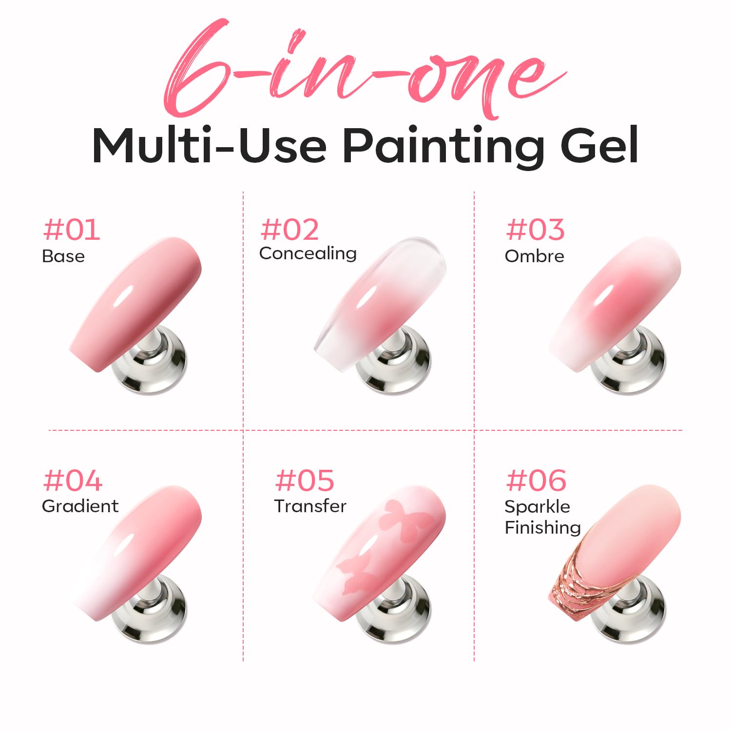 modelones french tip stickers and u-shaped protector creating crisp edges and less cleanup