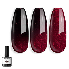 modelones front bottle burgundy showing glossy finish and brand