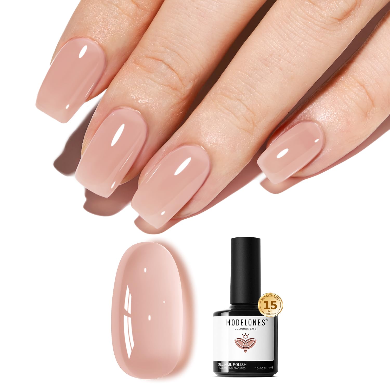 modelones front bottle nude jelly 15ml showing product and label for easy selection