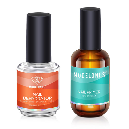 modelones bottle front view showing clear dehydrator and primer benefits