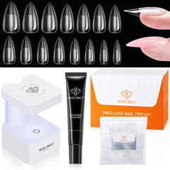 modelones front packaging showing complete almond apex kit and components