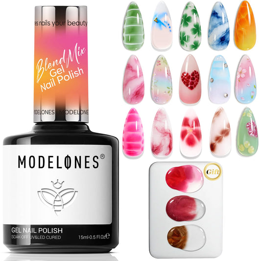 modelones front packaging showing the clear blooming gel bottle and label advantage