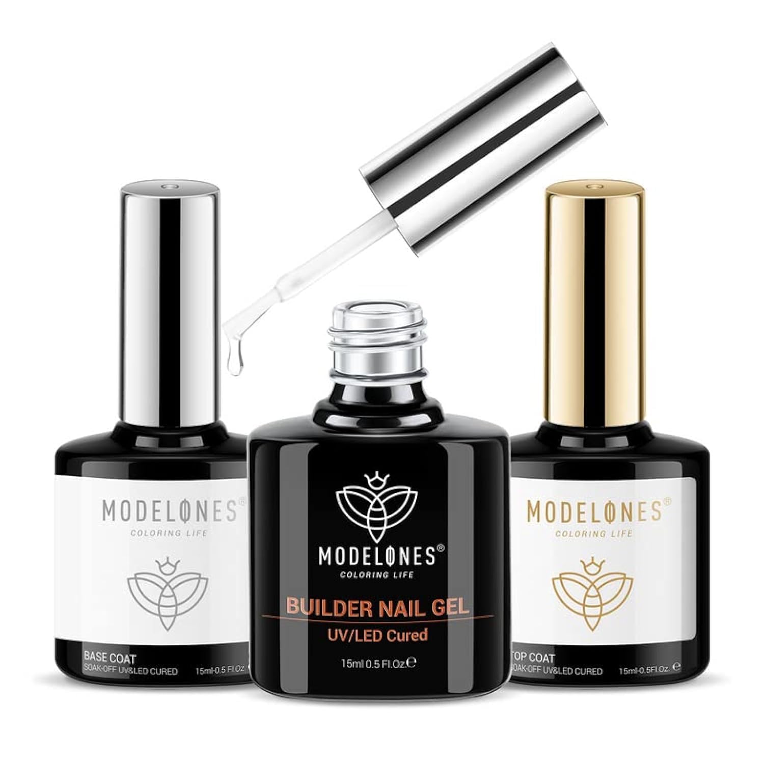 modelones kit front packaging showing clear builder gel — professional home results