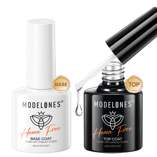 modelones front packaging showing HEMA-free set and clear benefits