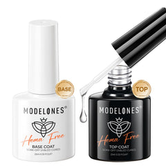 modelones front packaging showing HEMA-free set and clear benefits