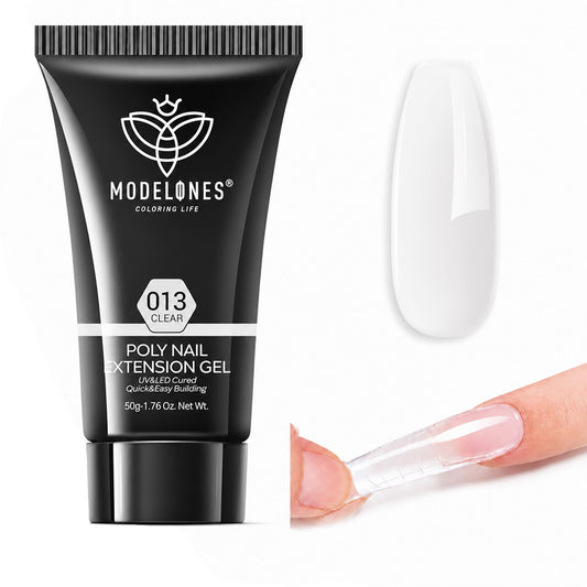 modelones clear poly gel front packaging shows professional quality