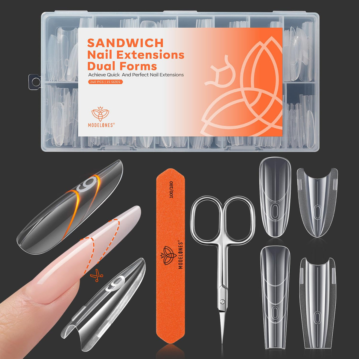 modelones front packaging showing 240 dual forms and benefits