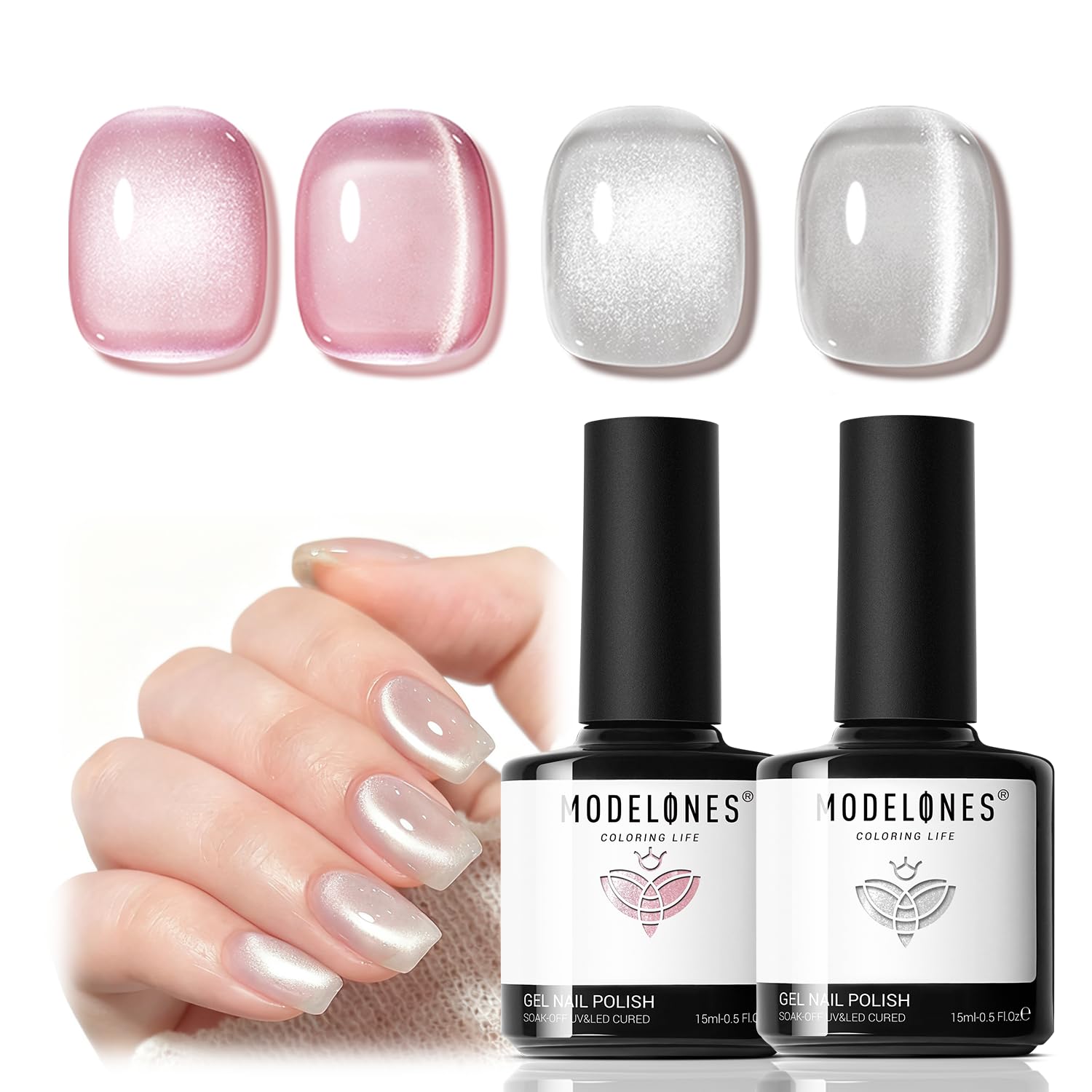 modelones front packaging showing both 15ml bottles and magnet for easy gifting
