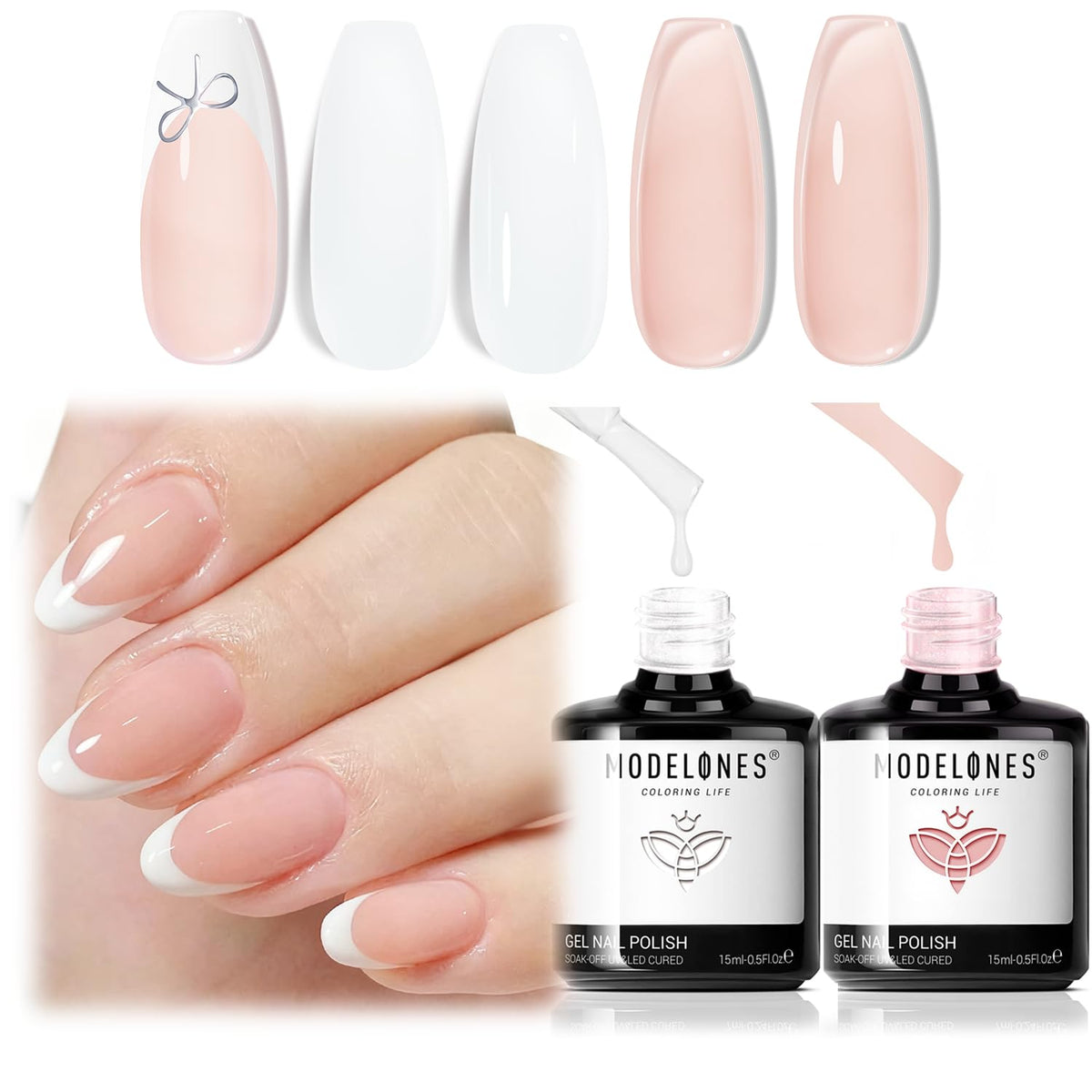 modelones front packaging showing two 15ml bottles and kit benefits