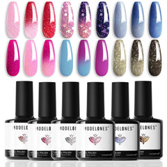 modelones gift box front view showing six gel bottles and presentable packaging benefit: great for gifting