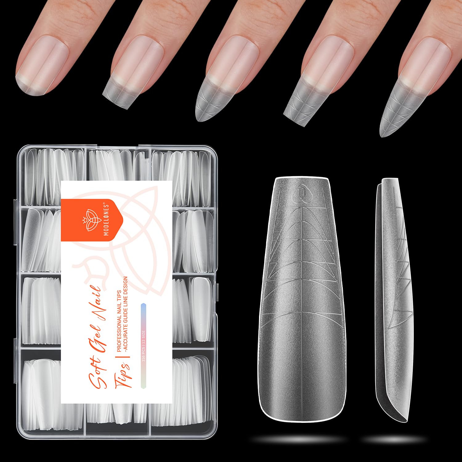 modelones front packaging showing matte coffin tips and quantity benefit
