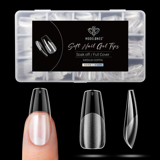 modelones front packaging showing 510pcs and coffin shape, easy stocking benefit
