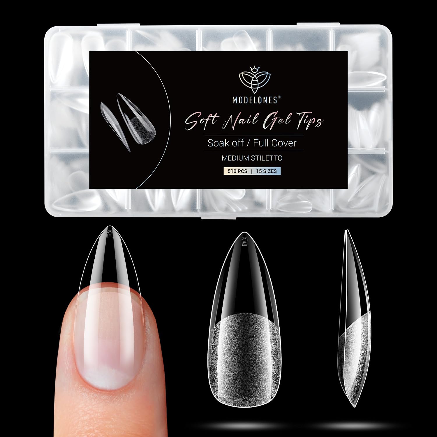 modelones front packaging showing full 510-piece kit and organized sizes for convenience