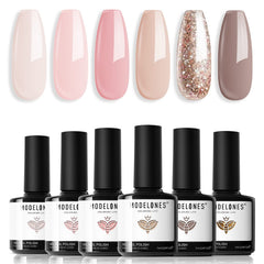 modelones front packaging showing six gel bottles for easy choice