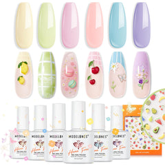 modelones front packaging showing pastel gel set and gift-ready box with visible benefits