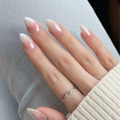 Modelones front packaging showing pink ombre nails and included kit, easy salon look