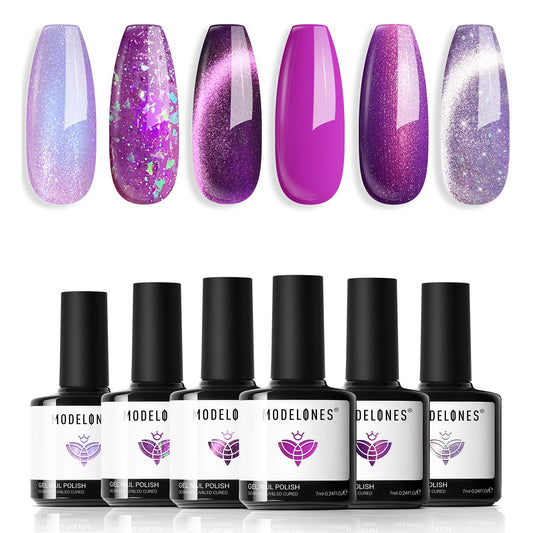 modelones front packaging showing six shades and color window, ideal gift