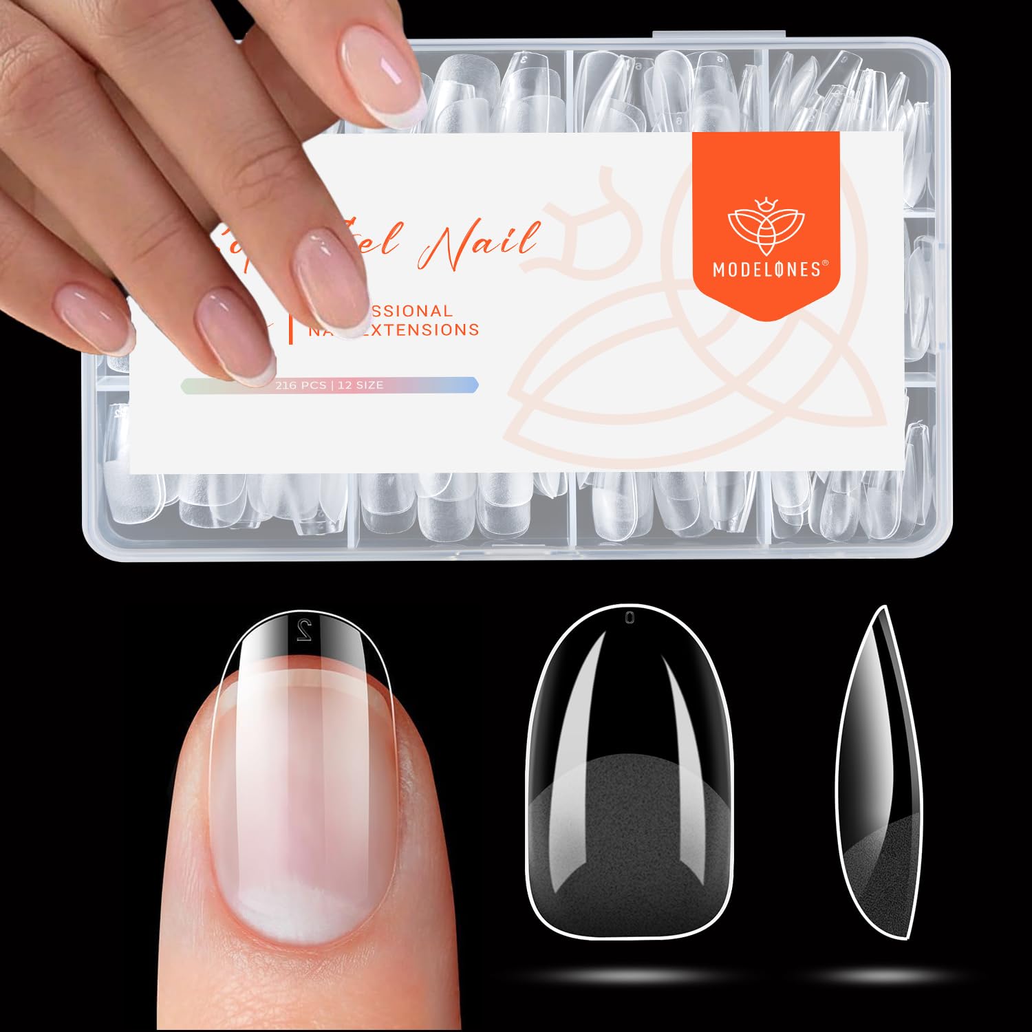 modelones front packaging showing complete 216-piece kit and clear benefits