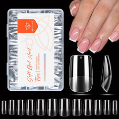 modelones front packaging showing 216-piece nail tips and kit benefits