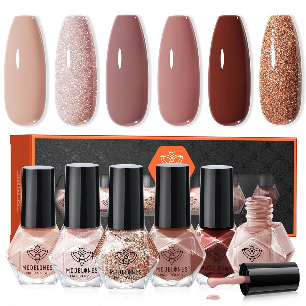 modelones front packaging showing six mini bottles and color range benefit