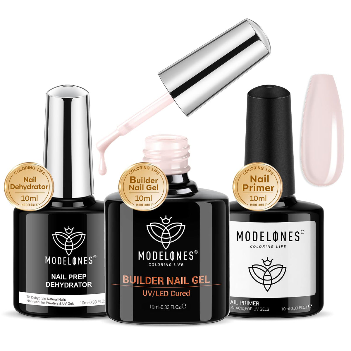 modelones front packaging trio showing all three bottles and neat presentation benefit easy selection