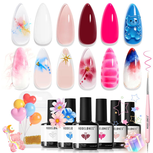 modelones front packaging showing all six bottles and box, clear overview benefit