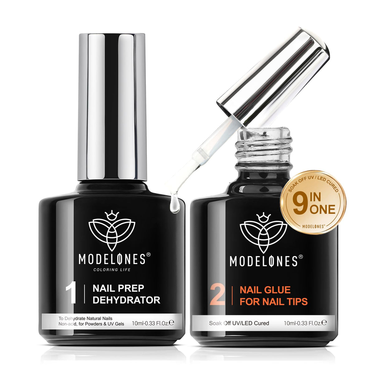modelones front packaging showing both 10ml bottles and kit benefits