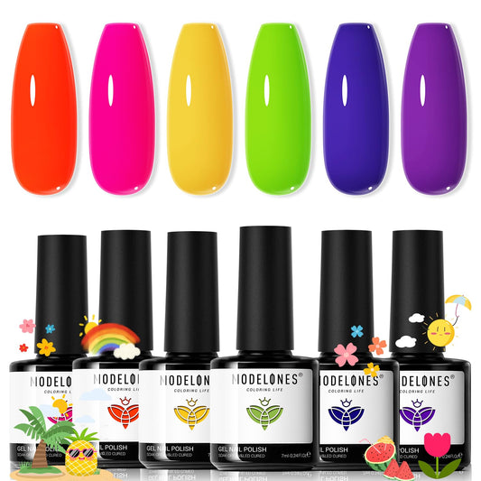 modelones front packaging showing all six neon bottles and kit contents for easy selection