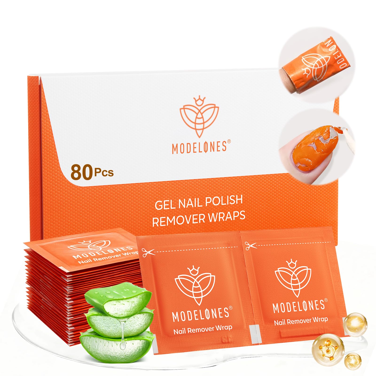 modelones front packaging showing 80 pads and travel-ready convenience