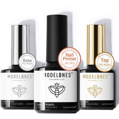 MODELONES front packaging showing three 10ml bottles and gift box for neat storage