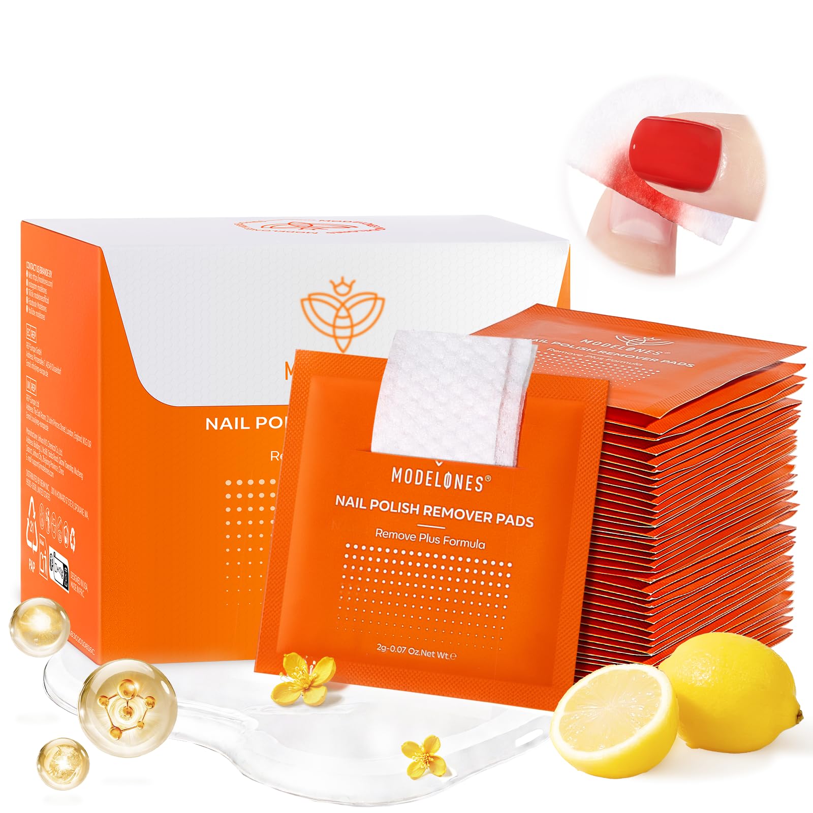 modelones front packaging showing 50 wipes and brand benefits
